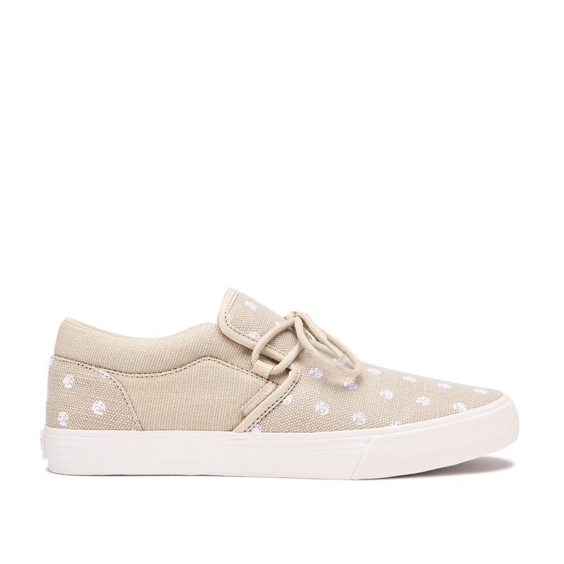 Supra CUBA Sneaker Low Damen Beige Kaufen XWLVJ3514